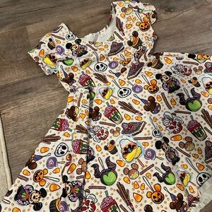 Custom Halloween Disney dress girls size 6-8